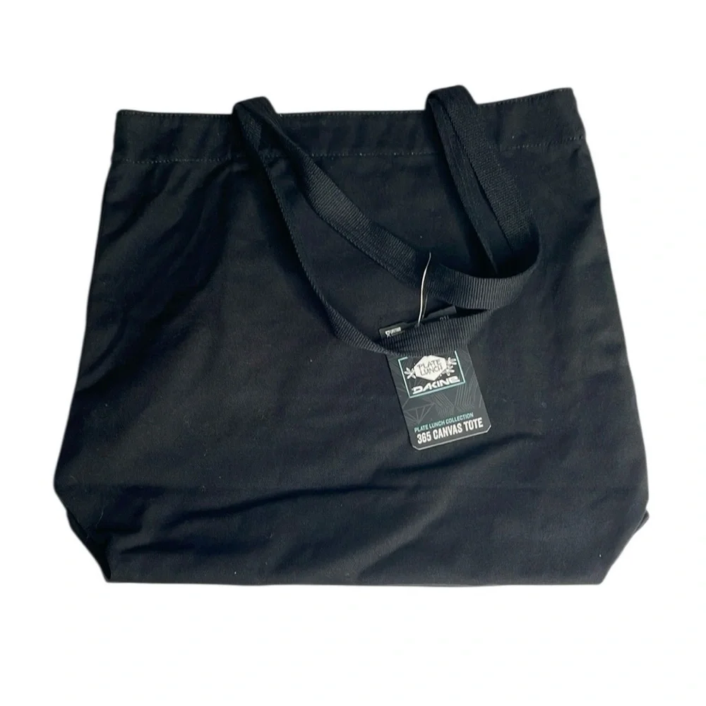 NWT Dakine Plate Lunch Black and Green Geometric Tote Bag